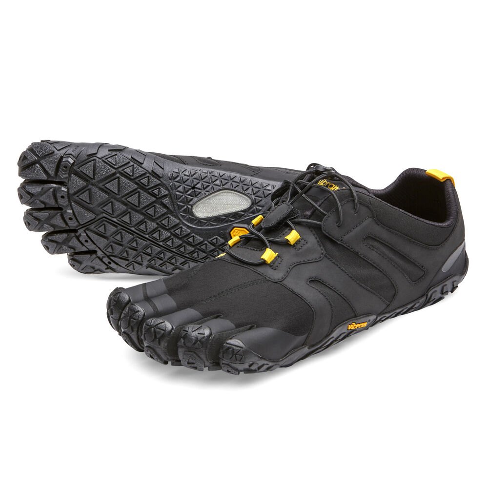 Vibram FiveFingers Dames V-Trail 2.0 - Bergschoenen Zwart/Geel - 354201ORH